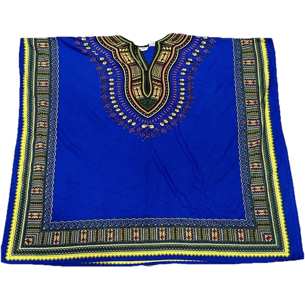 Sante Classics Kaftan Dress Mumu One‎ Size Art to Wear Tribal Maxi Mrs Roper